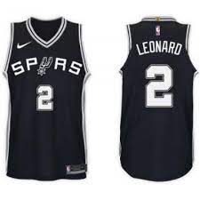 Camiseta nba de Leonard Spurs Negro